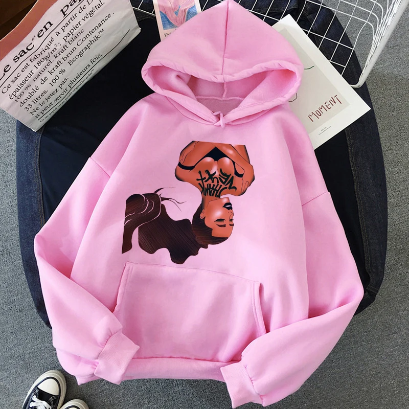 H2152 Ariana Grande Thank You Next Harajuku графическая Толстовка для женщин 90s Ullzang 7 колец забавная толстовка не звать меня Толстовка Ангел женский - Цвет: H2152