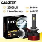 CARLITEK F5C плюс H1 H8 H9 H11 H7 H4 Led Canbus без ошибок лампы HB3 9005 HB4 9006 лампы для передних фар 20000LM 9012 9003 автомобильных огней