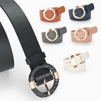 womens pu belt metal alloy irregular personality japanese word buckle waist strap decoration jeans pure colors wide waistbands