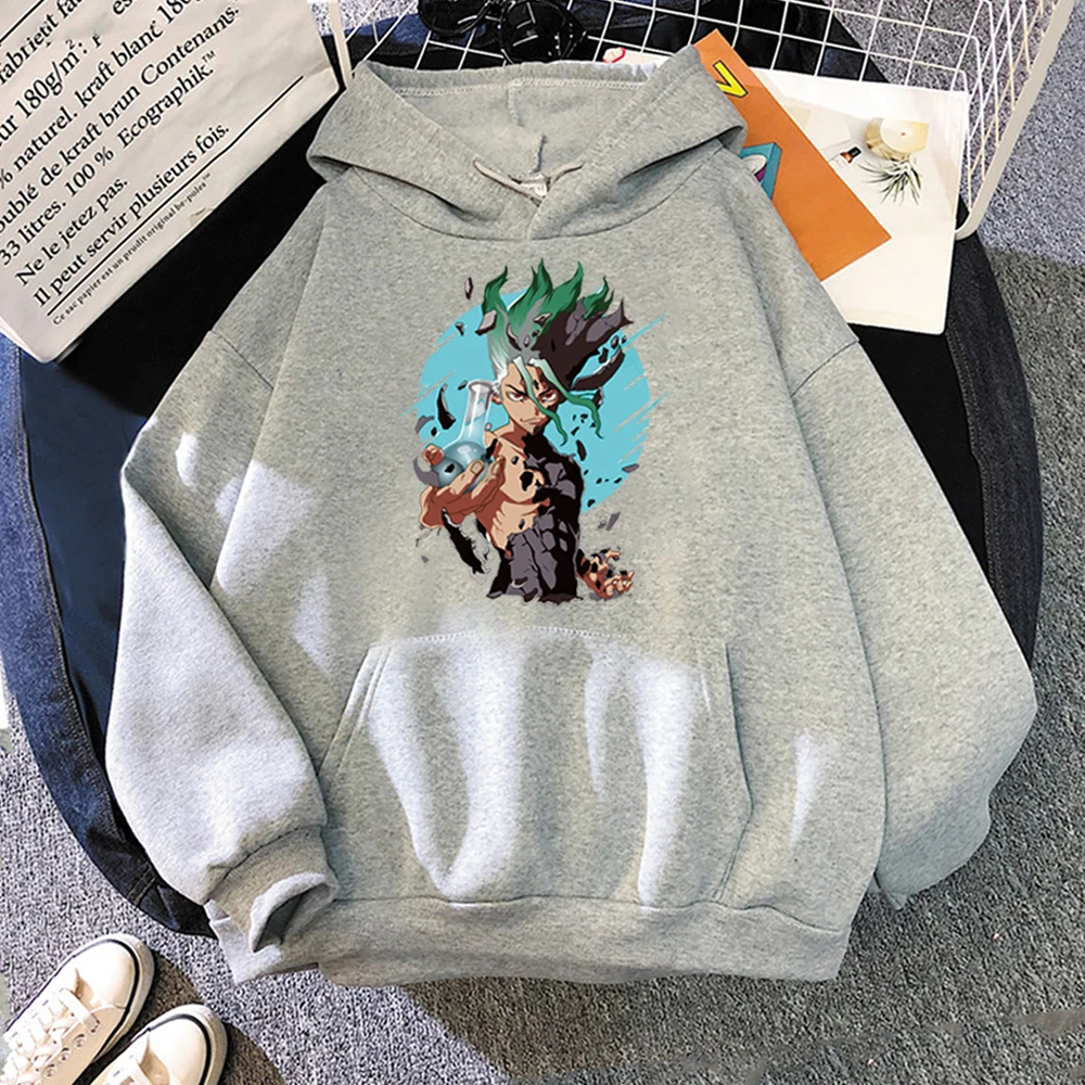 

Anime Dr.STONE Ishigami Senkuu Harajuku Men Womens Hoodies Vintage Ulzzang Japanese Style Sweatshirts Pullovers Male Clothing