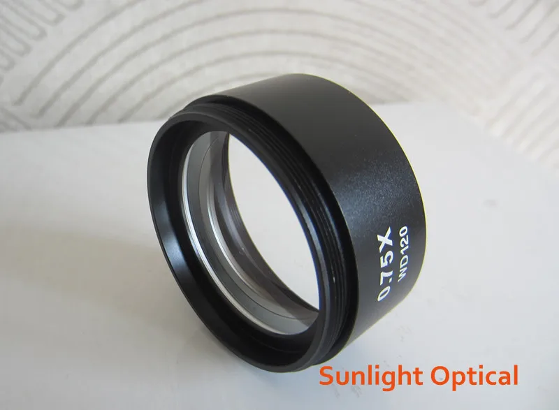 

0.75X Stereo Microscope School Lab Educational AUX Auxiliary Objective Lens Barlow Attachment 1-7/8" (48mm)