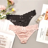 underwear women sexy lace thong pants female hollow out panties low waist fashion underpants new ladies bow underwear shorts