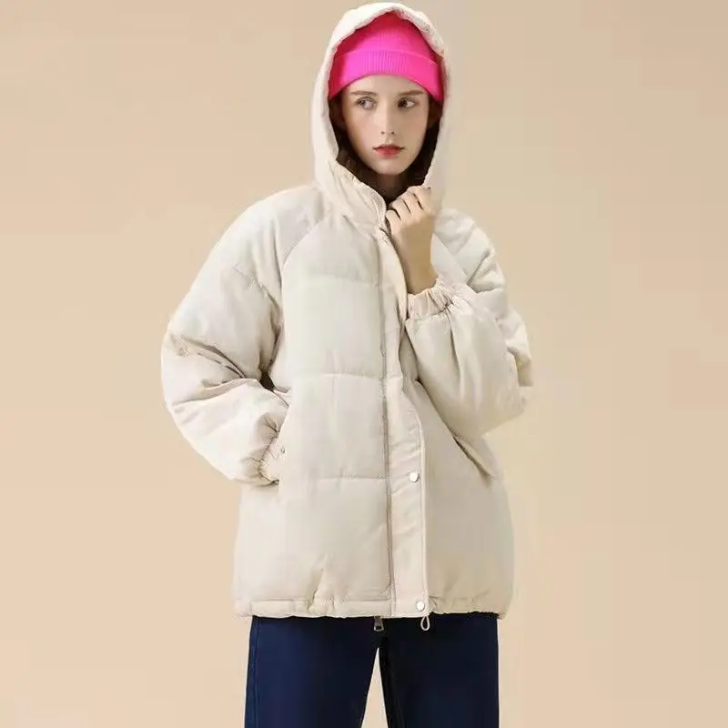 Anbenser Winter Coat Women Jacket Parkas Thick Autumn Black Oversized Purple Puffer Bubble Hooded Harajuku Outwear Loose