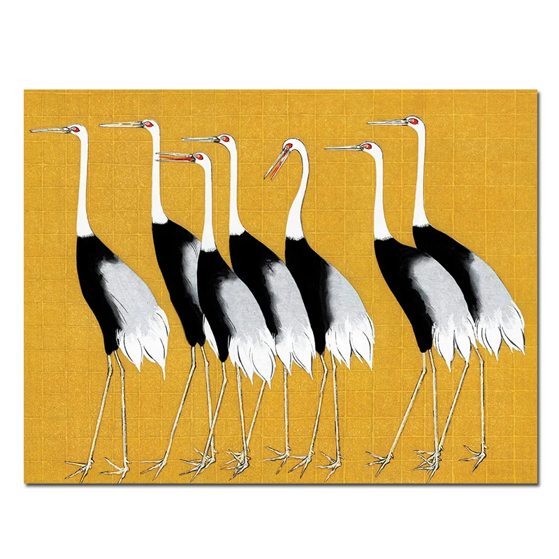 

Red-crowned Crane Canvas Paintings Famous Animal Posters Prints Shopify Dropshipping Customize Wall Pictures Art for Home Decor