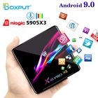 X88 Pro X3 S905X3 Amlogic Смарт ТВ приставка Android 9,0 двухъядерный процессор Wi-Fi 2,4G 5G BT 4,0 4K HD 4G 32 ГБ, 64 ГБ, 128 г коробка сеттоп Android Tv Box