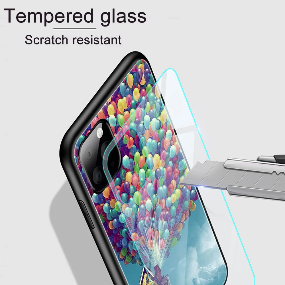 

Hot air balloon Phone Case For iPhone 12 Pro XS Max XR 7 8 6 Plus 6S Soft TPU Back Cover For iPhone 11 SE 2020 Glass Cover Funda