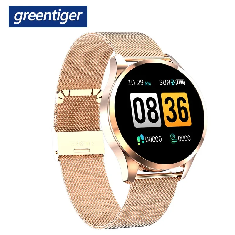 Greentiger 1,22 дюймов Q9 Смарт-часы для мужчин IP67 водонепроницаемый монитор сердечного ритма фитнес-трекер Smartwatch камера напоминание о звонке
