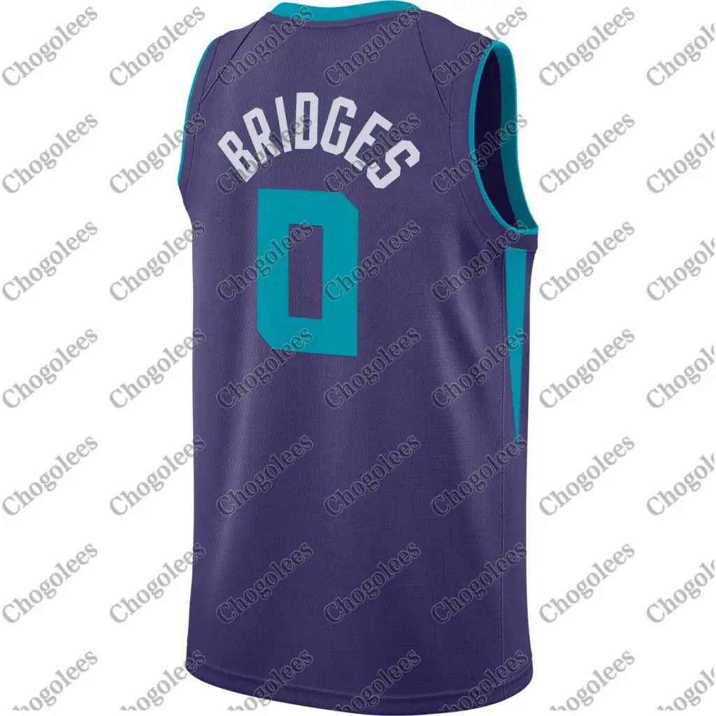 

Men Basketball Jersey Miles Bridges Charlotte 202021 Swingman Jersey Purple Statement Edition