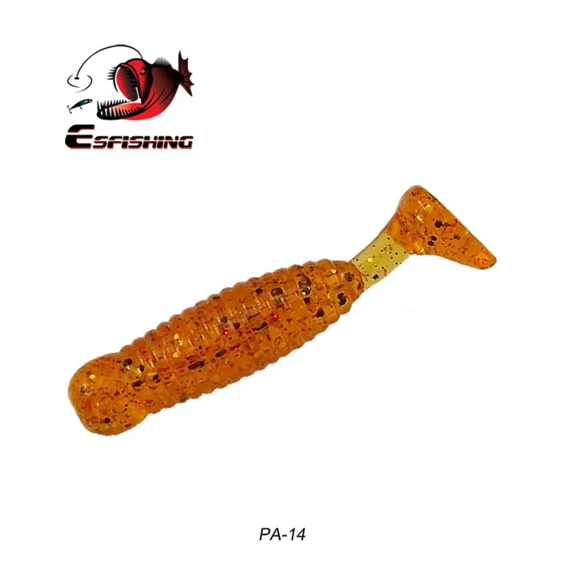 PA14 Esfishing, Высококачественная приманка, акция, рыболовные приманки, мягкие приманки, 10 шт., 45 мм, пластиковые приманки для ловли форели - Цвет: PA14