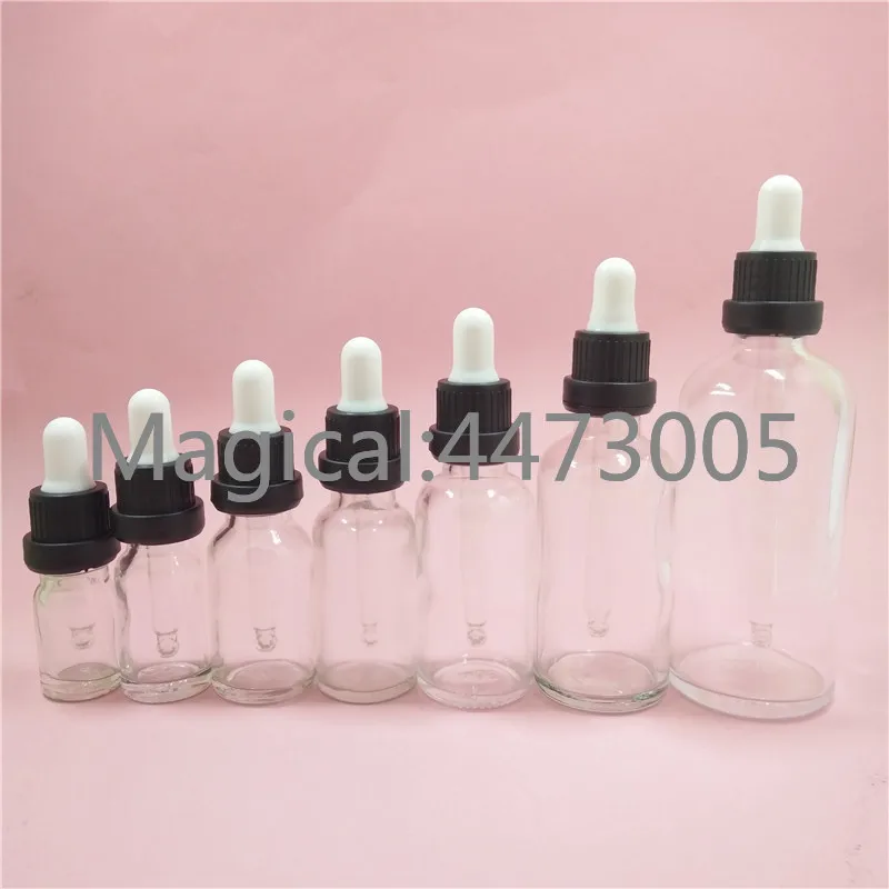 2/10pcs 5/10/15/20/30/50/100ml DIY Empty Essential Oil Glass Bottles Amber Vials With White/Black Plastic Dropping Cover Pipette | Красота и