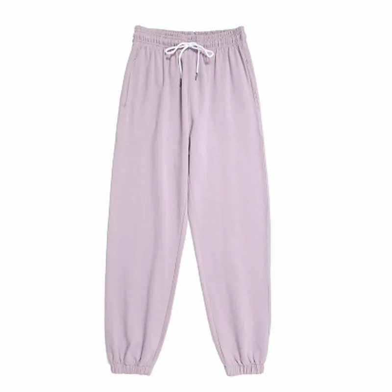 

2021 Autumn Winter Women Loose Plus Velvet Sport Sweatpants Lady Workout Fleece Thick Warm Pants Female Workout Pants