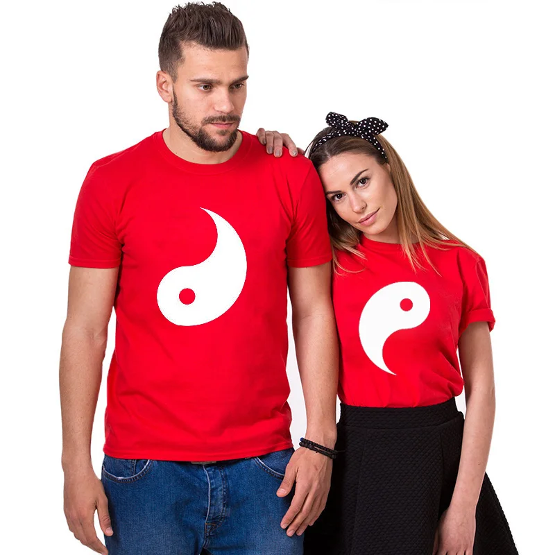 EnjoytheSpirit футболка для пары Yin Yang рубашки отношений подарок нее и его одинаковый