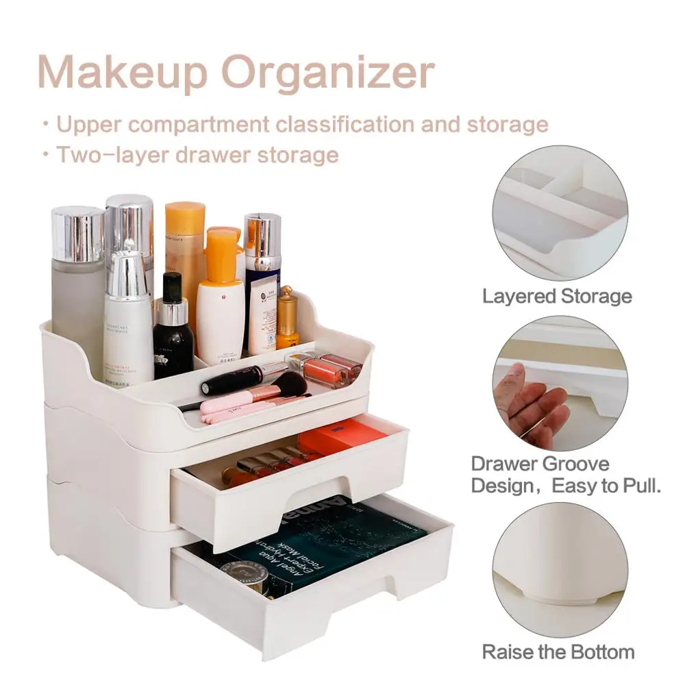 Органайзер для косметики BAOYOUNI цвета слоновой кости органайзер хранения