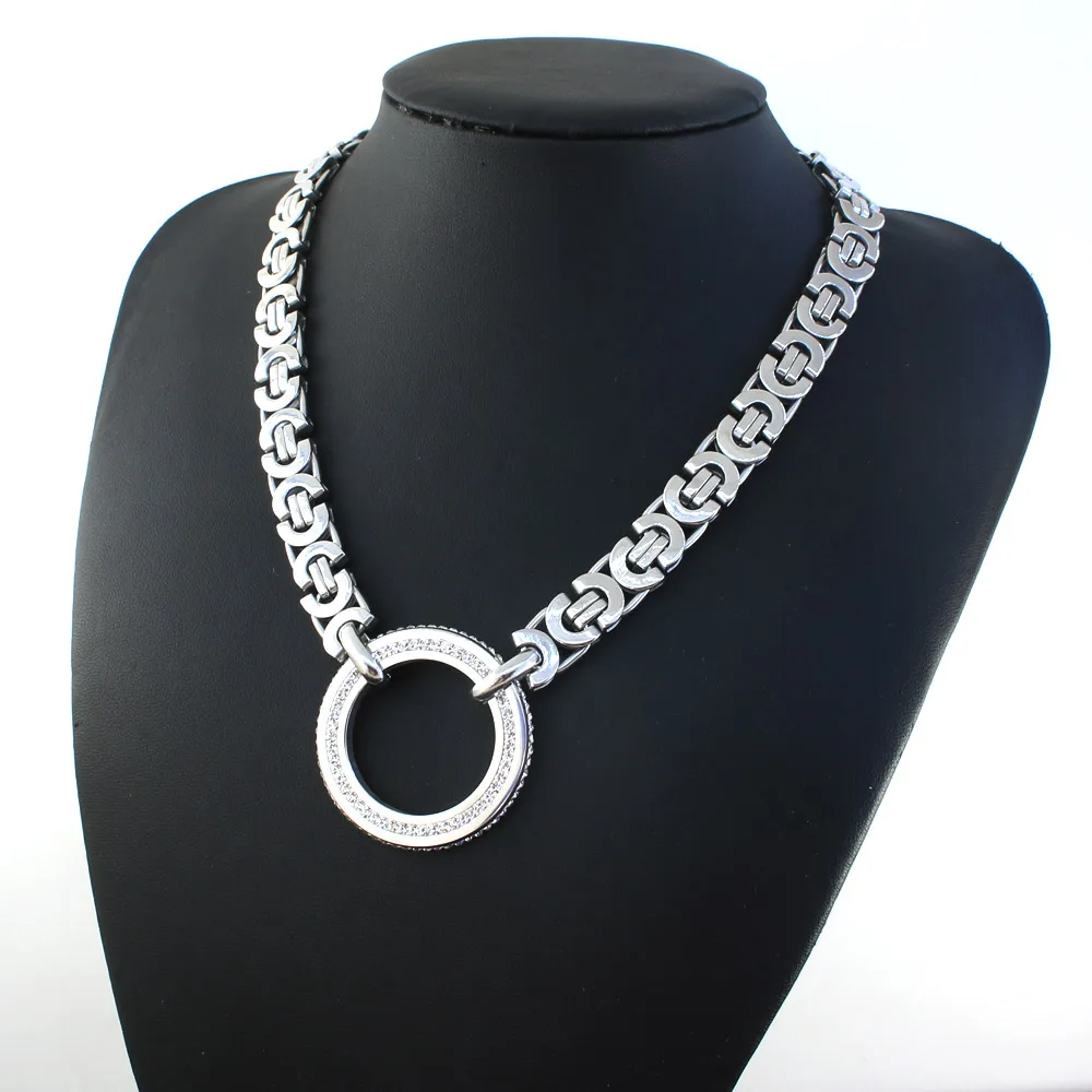 Модные ювелирные изделия из нержавеющей стали для женщин и мужчин большая