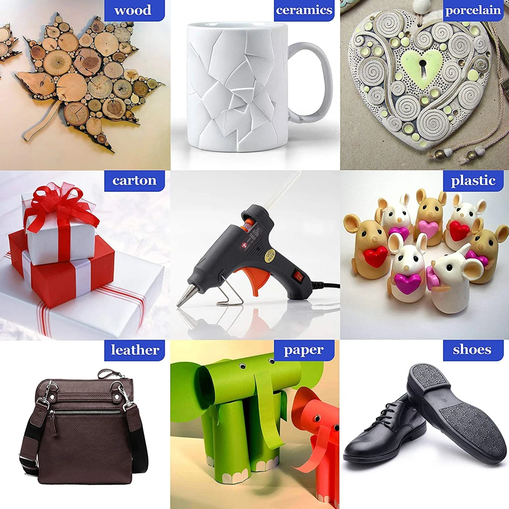 

Mini Hot melt Glue Gun 40W High Temperature Silicone Gun,DIY Projects, Repairs ,Artistic Creation,with 1-50pcs 7mm Glue Sticks