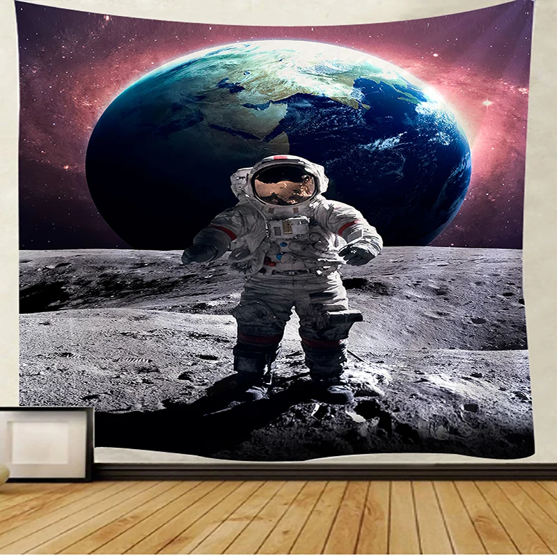 

Astronaut Tapestry Art Mandala Wall Hanging Macrame hippie Tapestries for Living Room Home Decor
