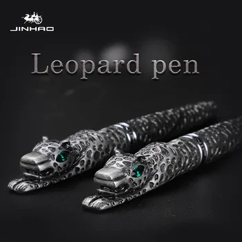 Серебристая чернильная ручка Jinhao Snow Leopard 1 шт. Конвертор наполнитель средний