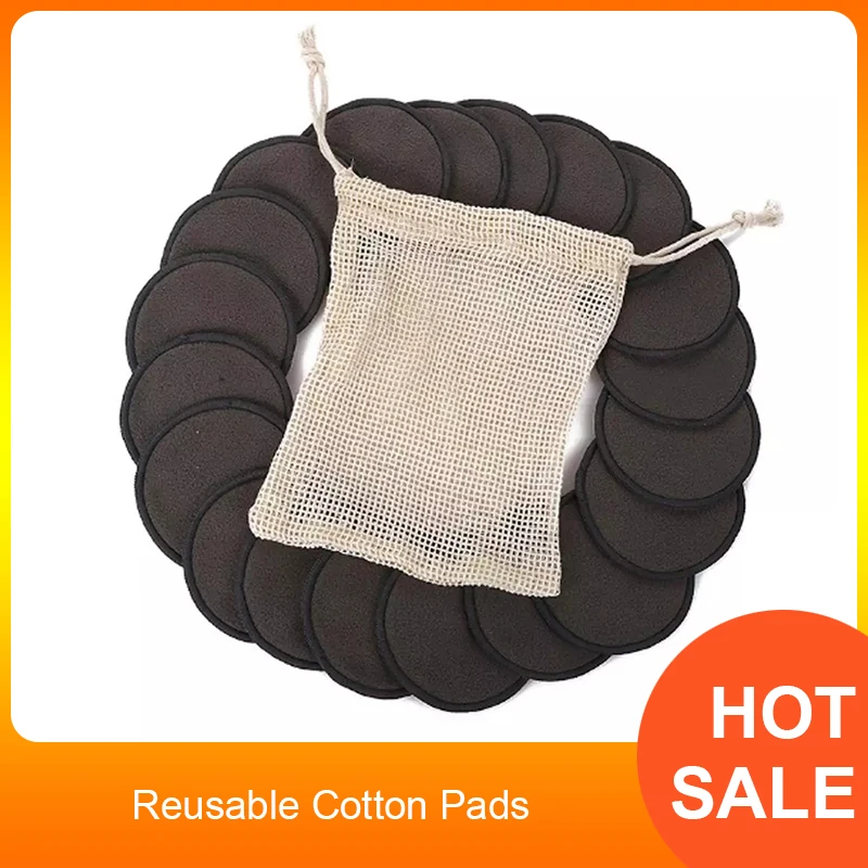 

12 шт., многоразовые ватные прокладки для снятия макияжа