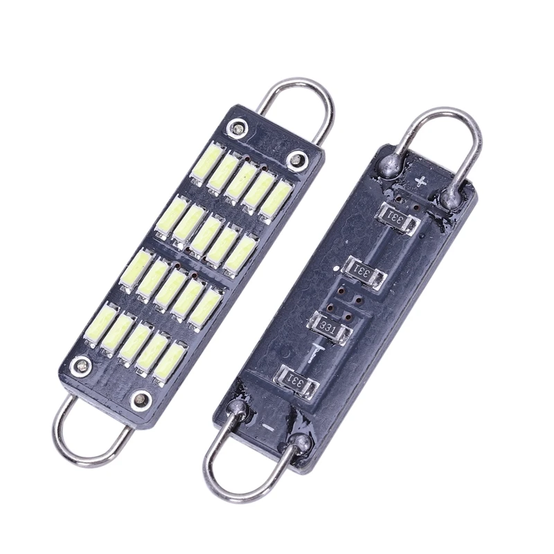 Лампа 44 мм яркая белая гирлянда светодиодная лампа 20 Smd жесткая петля 1 73 дюйма