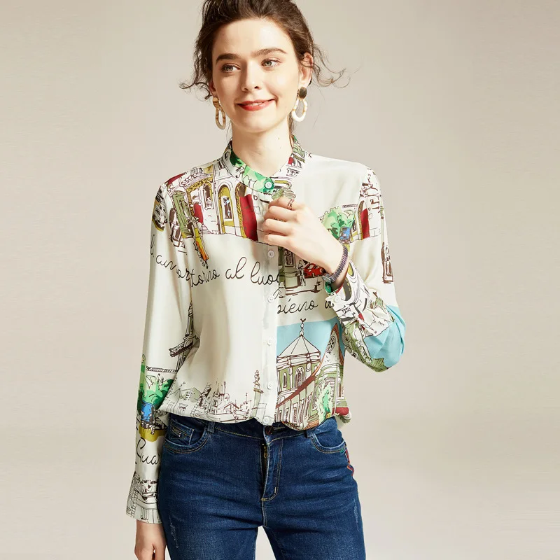 2020 Весенняя Новинка женские темперамент OL Стиль позиционирования печати