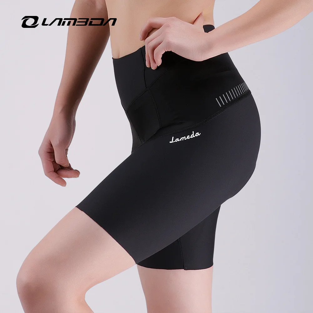 Женские велосипедные шорты LAMEDA летние новые дышащие эластичные тканевые брюки