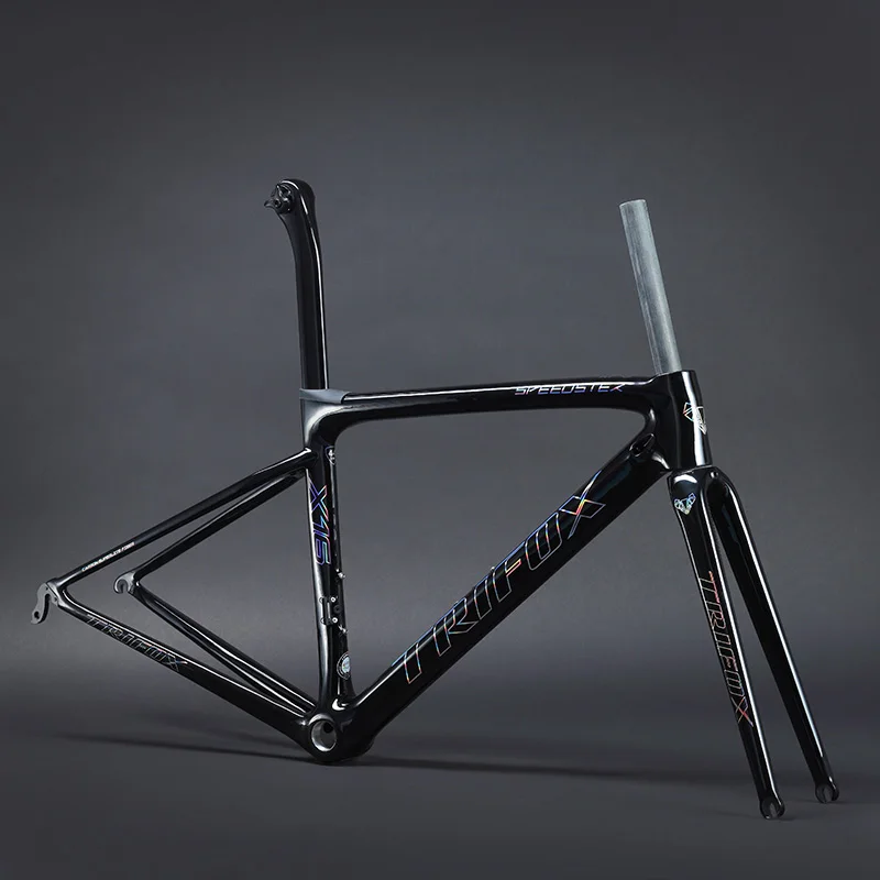 hollow colorful TRIFOX карбоновая рама для дорожного велосипеда 29er sl6 велосипедная Рама Хамелеон карбоновая рама BB68 27,5 диск карбоновая рама - Цвет: hollow colorful