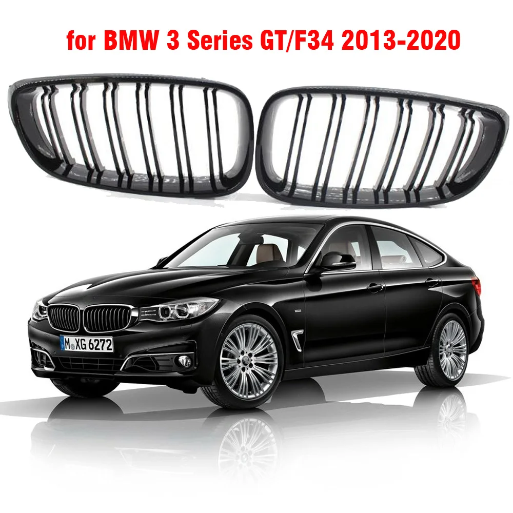 Решетки для переднего бампера BMW 3 Series GT F34 2013 2020 320i 328i 335i XDrive стиль M глянцевый