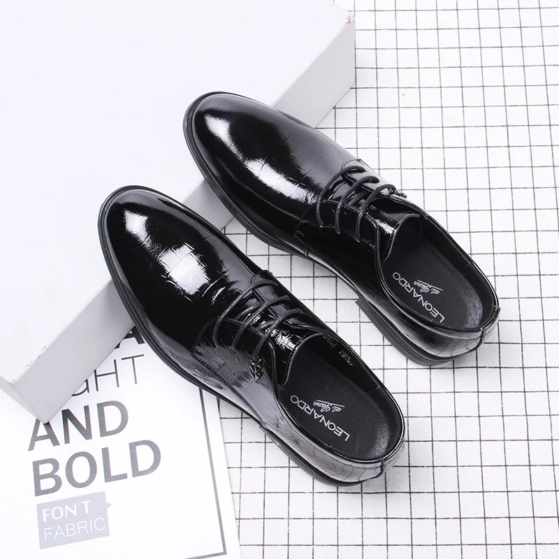 Мужские деловые туфли Izv зеленая британская обувь на мягкой подошве кожаные