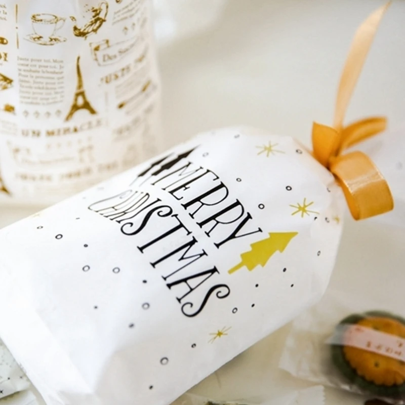 

Christmas Gift Bags cookie bag Christmas Bag Presents Santa Candy Gift Box Packaging Christmas Decorations New Year Present
