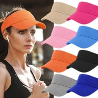 men cap women spring summer sports sun cap adjustable cotton visor uv protection top empty tennis golf running sunscreen hat