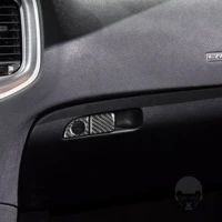 left drive car interior decoration carbon fiber stickers for 2015 up deluxe dodge charger co pilot storage box handl accessories