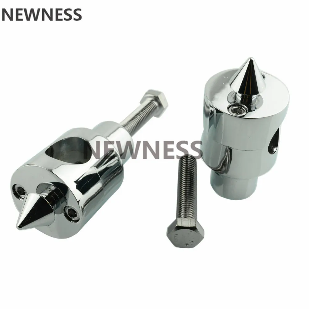 Универсальный хром черный круглый 1 &quot25 мм зажимы для руля Harley Yamaha Suzuki Honda Kawasaki