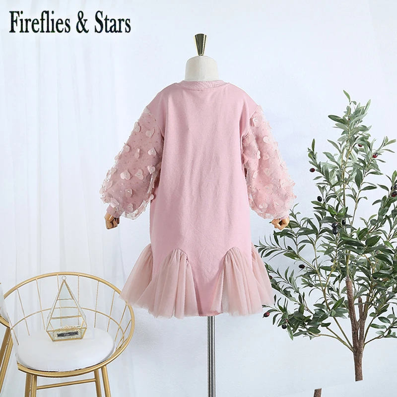 Весенне-осеннее платье для девочек детское платье-свитшот детская одежда модные