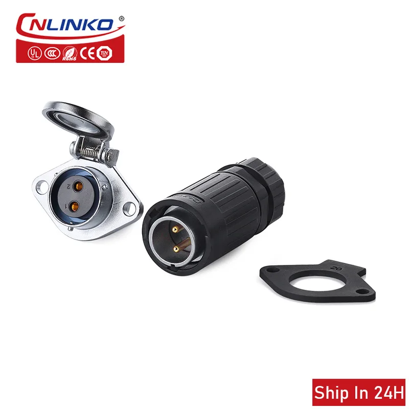 

CnlinkoYA20 M20 Waterproof Connector 2.3.4pin IP67 Adapter Connector forLED Display Disinfection Robot Drone Electric Bike