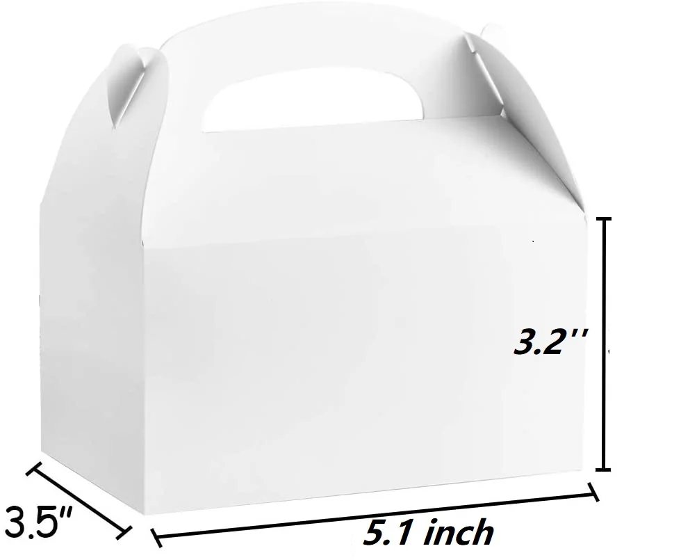 Подарочные коробки из коричневой крафт бумаги 20 упаковок Подарочная коробка для