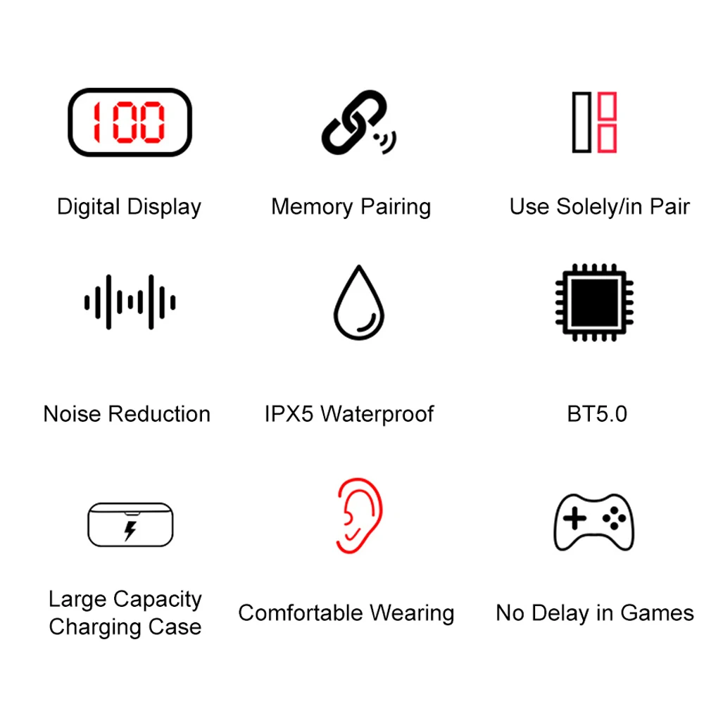 Joinrun наушники-вкладыши TWS с Беспроводной Bluetooth гарнитура Водонепроницаемый 8D