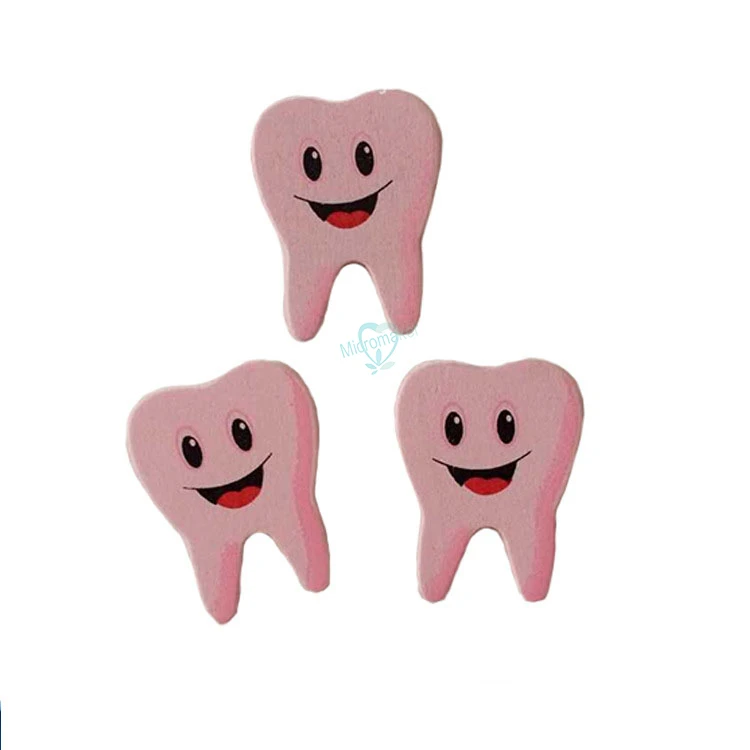 16 шт. зубной милый подарок деревянный в форме зуба холодильник оконная стена