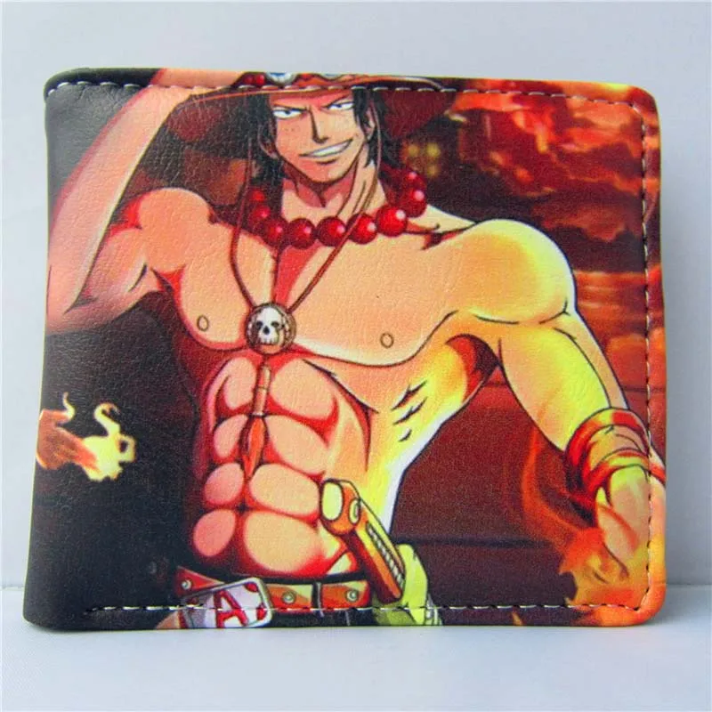 

Anime Pirate King Folding Wallet/High Quality Short PU Ace Purse