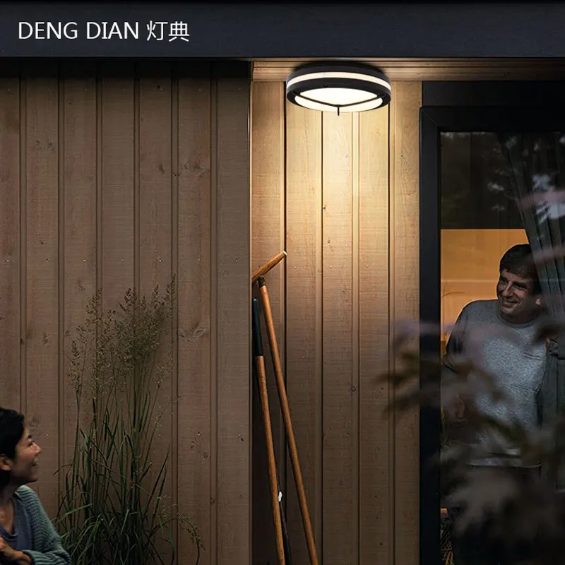 Классический круглый светильник для крыльца, настенные светильники, наружный садовый настенный светильник s светодиодный 18 Вт Epistar потолочный светильник для гостиной, современный AC85-265V