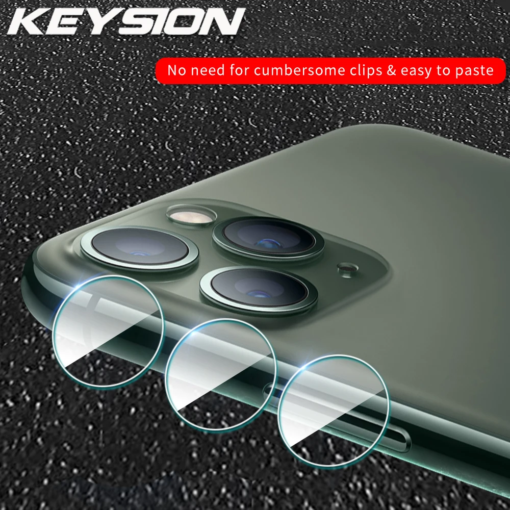 KEYSION Задняя крышка объектива камеры закаленное стекло для iPhone 11 Pro Max стеклянная