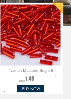 Taidian Matsuno Стеклярус для вышивки свадебного платья цвета радуги 6 мм x 1,9 мм 20 г/лот около 580 штук