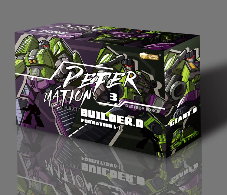 JINBAO трансформация G1 Devastator 6 в 1 негабаритных ко Bonecrusher грузовики крюк гравитационный скребок фигурка робот игрушки модель