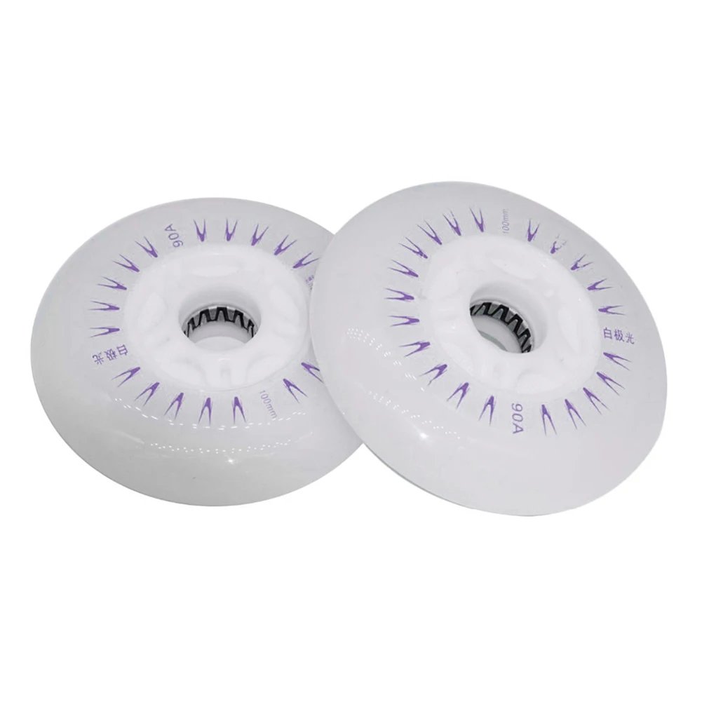

2Pcs 80/76/72mm In-line Inline Roller Skate Wheels Speed Skate Skating LED Sliding Skating Flashing Light Roller wheels