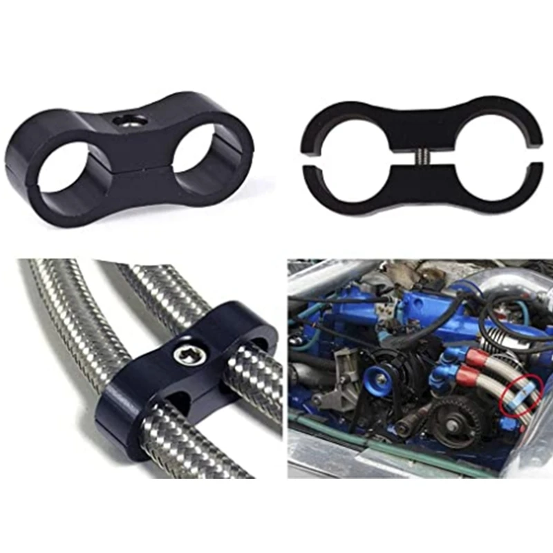 

Hose Separator Clamp Fuel Line Installation Divider Clamp Assembly Adapter AN4