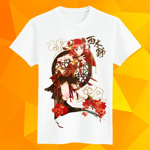 Футболка для косплея японского аниме LoveLive Sunshine летняя футболка с принтом минами