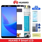 ЖК-дисплей P Smart 2018 для Huawei P Smart  Enjoy 7S, ЖК-дисплей с сенсорным экраном и дигитайзером в сборе для P Smart FIG LX1 L21 L22