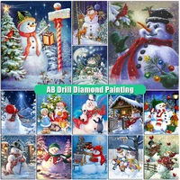 ab drill diamond painting snowman penguin diy full square round diamont embroidery santa claus mosaic handmade home decor gifts