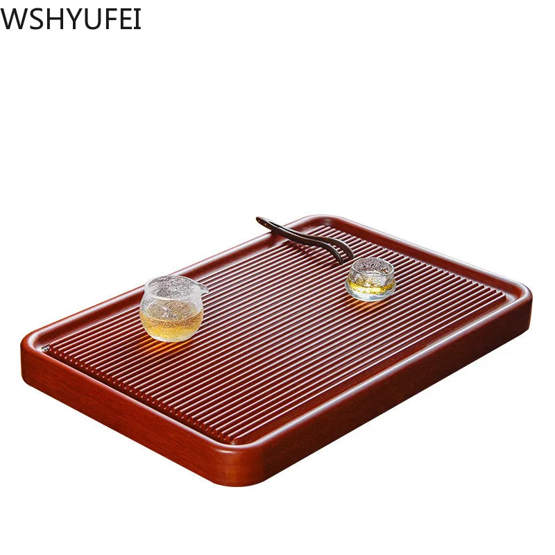 

Чайный поднос из натурального дерева, китайский чайный столик, чайный набор, высококачественный двусторонний поднос из бакелита, инструмен...