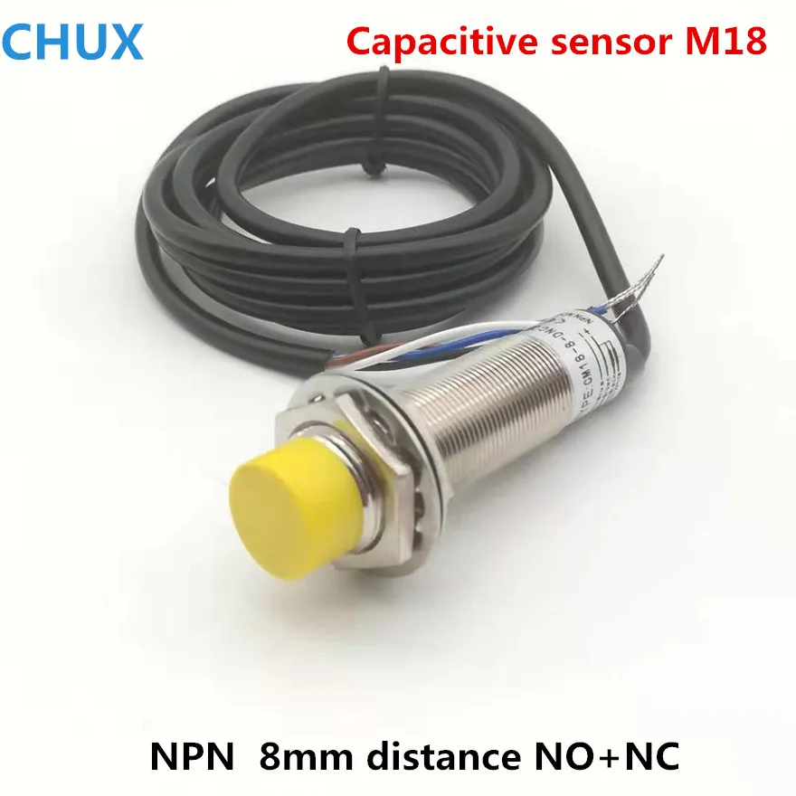 Емкостный Бесконтактный переключатель NPN NO + NC CM18 8 DNC M18 0 мм определяет