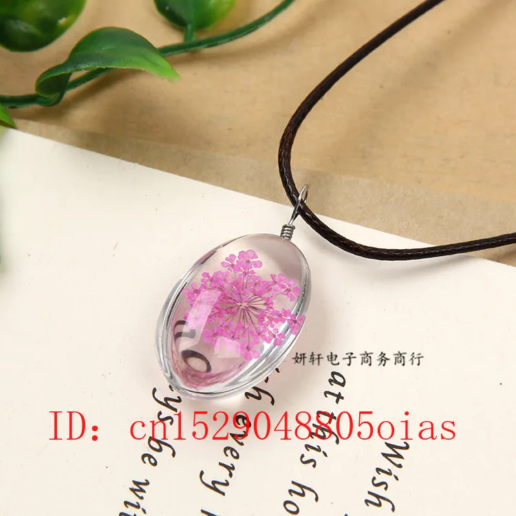 Натуральный белый кристалл камень кулон многоцветный цветок ожерелье ручной